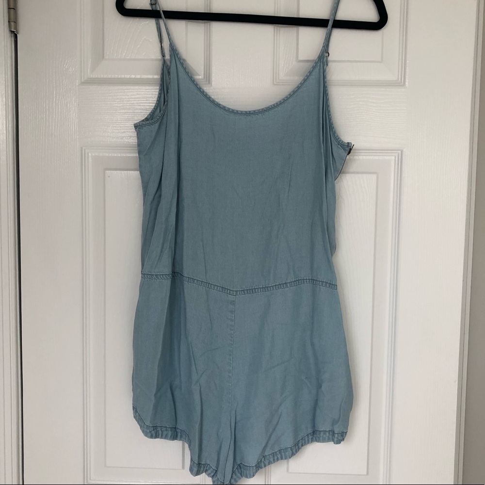 Express women’s chambray romper